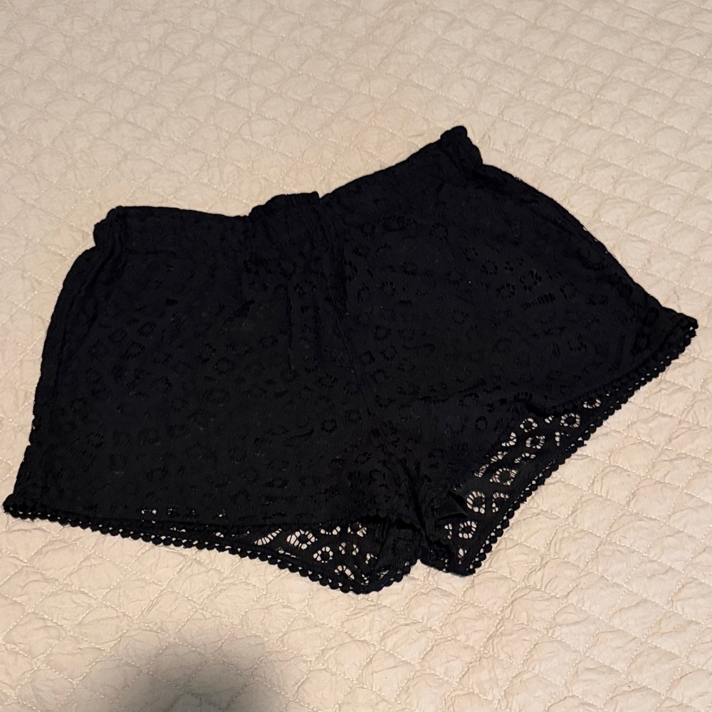 H&M Black Lace Shorts